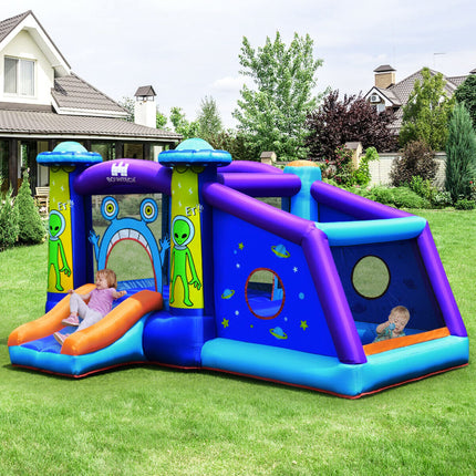 Inflatable Bounce House Alien Style Jumping Bouncy Castle with Slide