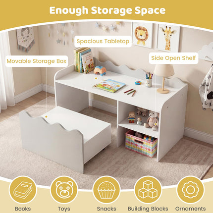 Costzon Kids Bookshelf Toy Storage