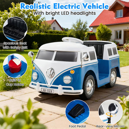 Costzon Ride On Car 12V Licensed Volkswagen Kids Car Bus