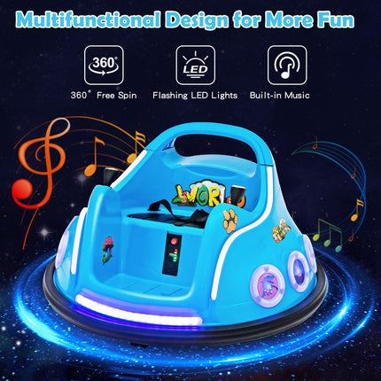 Costzon Bumper Car for Kids 12V Electric Ride on Toy with Remote Control