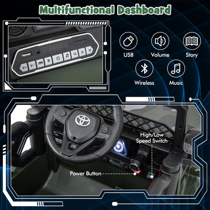 Costzon Ride on Car, 12V 7Ah Licensed Toyota FJ Cruiser Electric Car