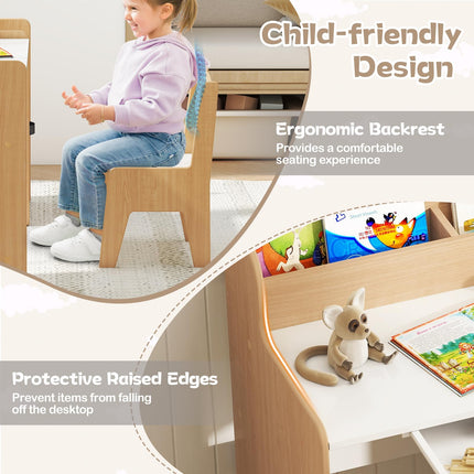 Costzon Kids Desk and Chair Set
