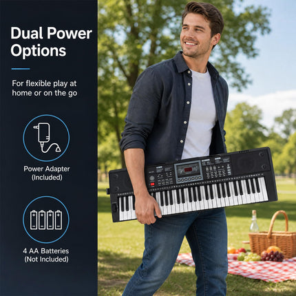 Costzon 61 Key Keyboard Piano | Portable Digital Piano Musical Instrument for Beginners