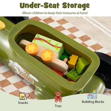 Costzon Ride On Push Car Retro Kids Riding Toy with Steering Wheel