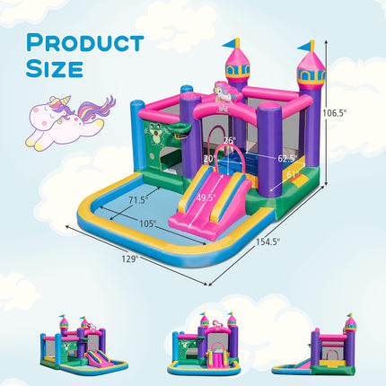 BOUNTECH Inflatable Bounce House, Blow up Jumping Castle for Indoor Outdoor Party Family Fun