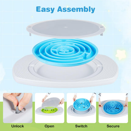 Costzon 2-in-1 Balance Board for Kids with 3 Maze Discs | Wobble Labyrinths Board