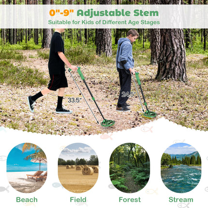 Costzon Metal Detector for Kids, 24.5"-33.5" Adjustable Junior Gold Detector, Lightweight Kids Metal Detector