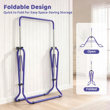 Costzon Expandable Gymnastics Training Bar, Folding Gymnastics Bar