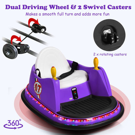Costzon Bumper Car for Kids, 6V Battery Powered Electric Vehicle