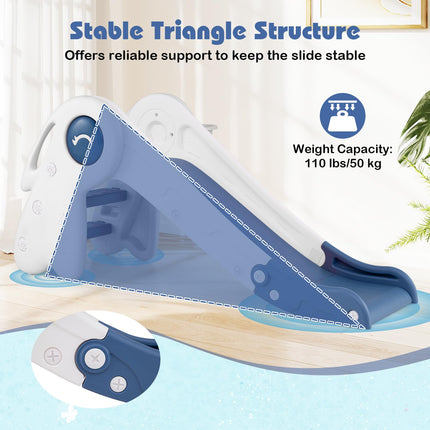 Costzon 3-in-1 Freestanding Foldable Baby Slide for Kids Climber Playset