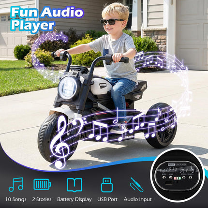 Costzon 6V Toddler Motorcycle 3-Wheel Stable Chopper Electric Motorbike