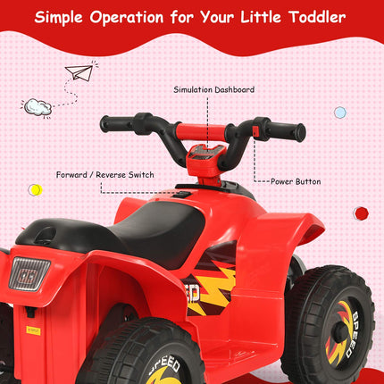 Costzon Kids ATV 6V Battery Powered Electric Quad