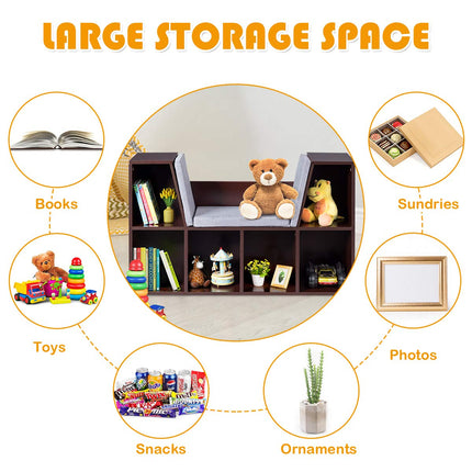 Costzon Kids Bookshelf with Reading Nook