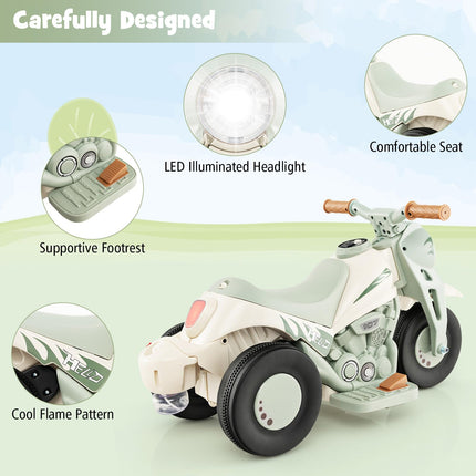 Costzon Kids Motorcycle, 6V Battery Powered Ride on Motorcycle with Bubble Maker