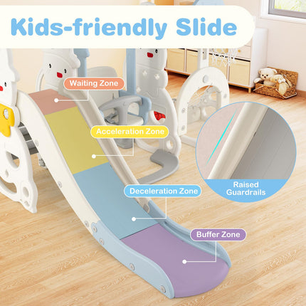 Costzon Toddler Swing and Slide Set 7 in 1 Toddler Slide for Kids