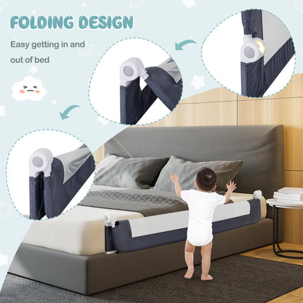 Swing Down Safety Bed Guard for Convertible Crib