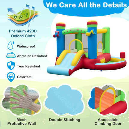 BOUNTECH Inflatable Bounce House with Ball Pit, Music Castle