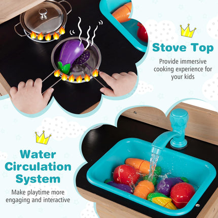 Costzon Little Chef Mud Kitchen for Kids Outdoor