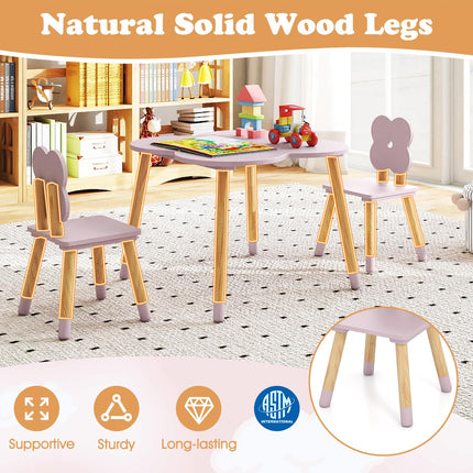 Costzon Kids Wooden Toddler Desk Set for Classroom Daycare Home