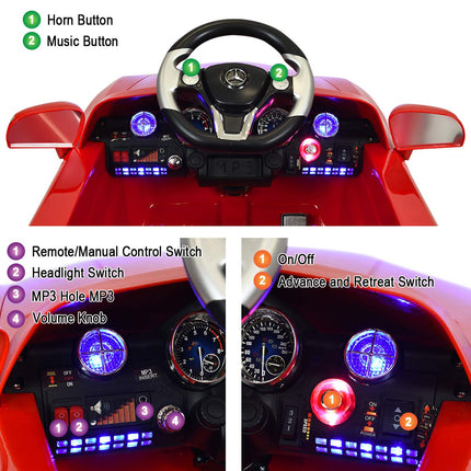 Costzon Ride On Car Licensed Mercedes Benz SLS Battery Powered Electric Car