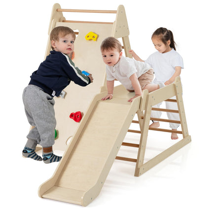 Costzon Indoor Kids Jungle Gym Climbing Toys for Toddlers with Extended Slide
