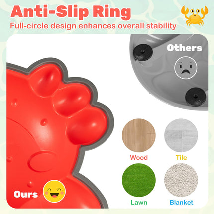 Costzon 9 Pieces Non-Slip Stepping Stones for Kids