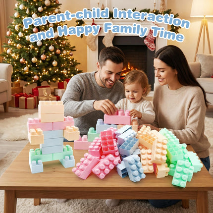 Costzon Big Building Blocks 64 PCS Montessori Creative Blocks