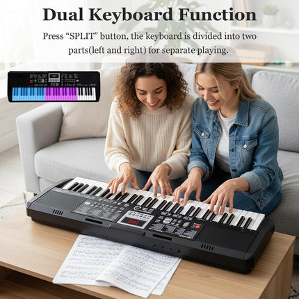 Costzon 61 Key Piano Keyboard | Electric Digital Piano with Stand & Bench