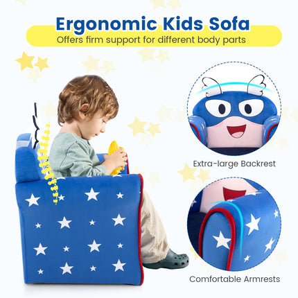 Costzon Kids Sofa, Children Armrest Chair with Pattern, Toddler Furniture