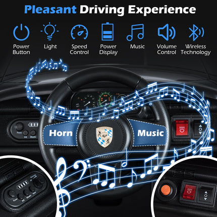 Costzon Ride on Car | 12V Licensed RUF CTR Kids' Electric Vehicle w/Remote Control