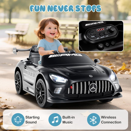 Costzon Ride on Car 12V Licensed Mercedes-AMG GT3 Kids Car with Remote Control