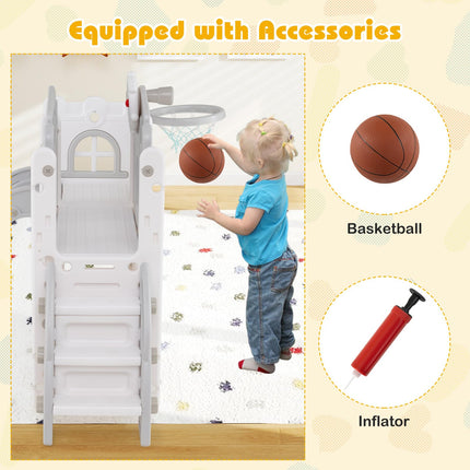 Costzon 9 in 1 Toddler Slide Kids Slide and Climber Playset