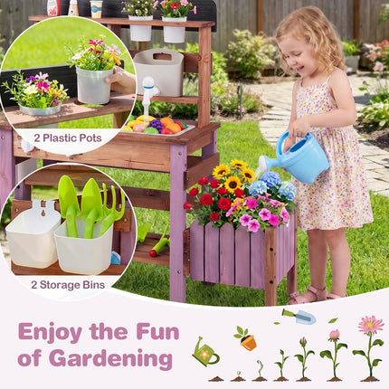 Costzon Mud Kitchen for Kids Outdoor