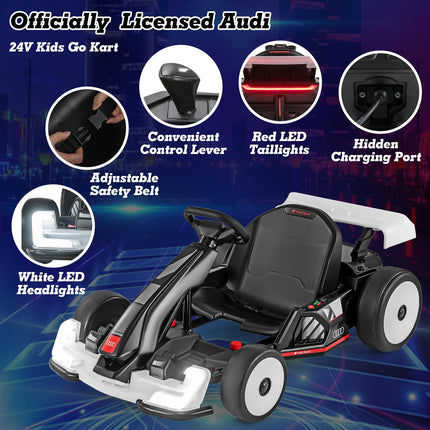 Costzon Licensed Audi 24V Kids Go Kart