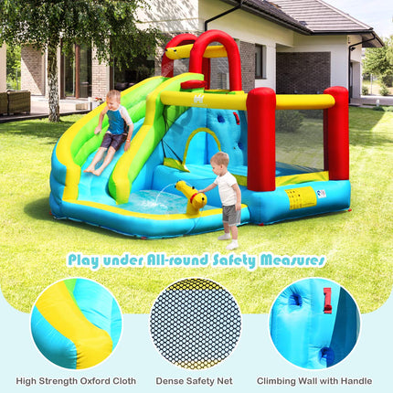 BOUNTECH Inflatable Water Slide, Bounce House Water Slide for Kids Outdoor Fun