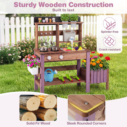 Costzon Mud Kitchen for Kids Outdoor