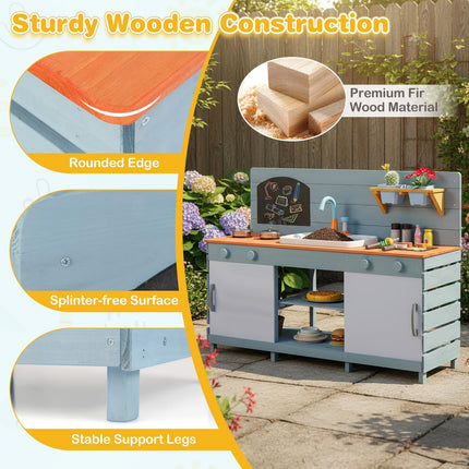 Kids Play Kitchen Set with Stoves for Boys Girls Aged 3-8