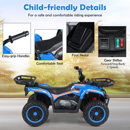 Costzon Kids ATV 4 Wheeler 24V Electric Ride On Quad