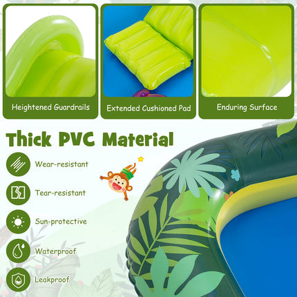 Costzon Jungle Animal Inflatable Kiddie Pool (82'' x 70'' x 54.5'')