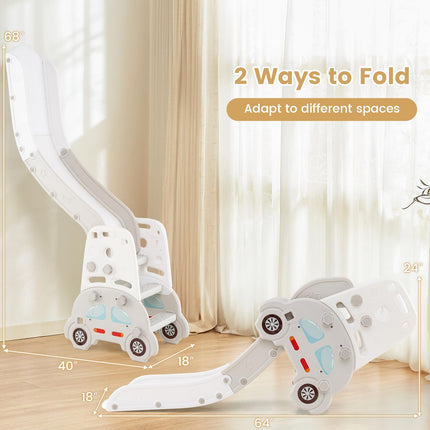 5 in 1 Convertible Toddler Slide Set Easel for Kids