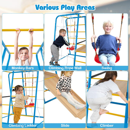 Costzon Indoor Playground Jungle Gym Metal Montessori Climbing Toys for Kids & Toddlers