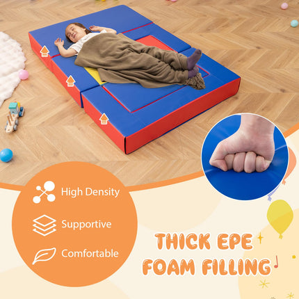 Costzon Kids Play Couch 4 in 1 Multifunctional Foam Climbing Blocks