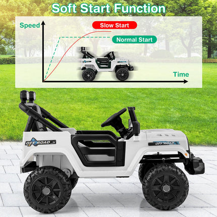 Costzon 12V Kids Ride on Truck Car, Electric Vehicle w/Remote Control