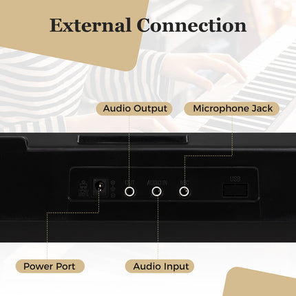 Costzon 61 Key Keyboard Piano Electric Digital Piano Keyboard