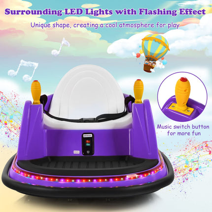 Costzon Bumper Car for Kids, 6V Battery Powered Electric Vehicle