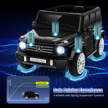 Costzon Ride on Car, Mercedes-Benz G500 Licensed Truck w/Rocking Mode, 3 Speeds, Remote
