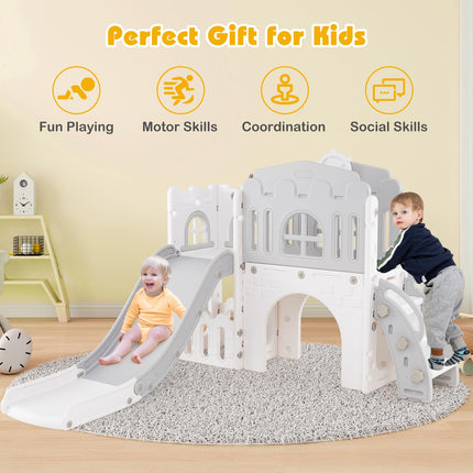Costzon 9 in 1 Toddler Slide Kids Slide and Climber Playset