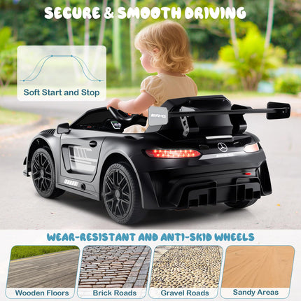 Costzon Ride on Car 12V Licensed Mercedes-AMG GT3 Kids Car with Remote Control