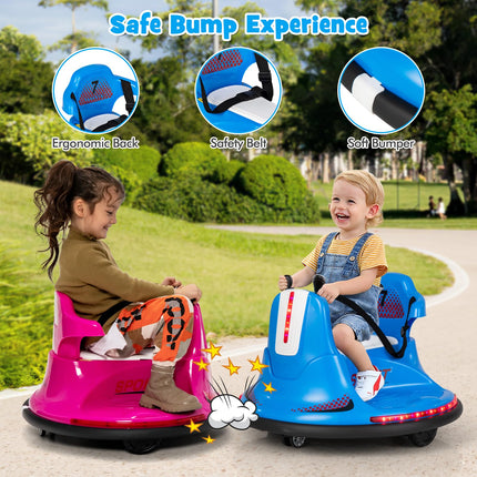 Costzon 12V Kids Ride On Bumper Car, Electric Bumper Car