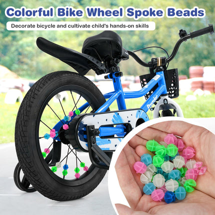 BABY JOY Kids Helmet Set, 6 in 1 Toddler Riding Equipment with Bike Helmet, Knee Elbow Wrist Pads, Spoke Beads, Shoulder Bag